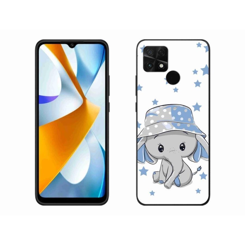 Gelový kryt mmCase na mobil Xiaomi Poco C40 - modrý slon
