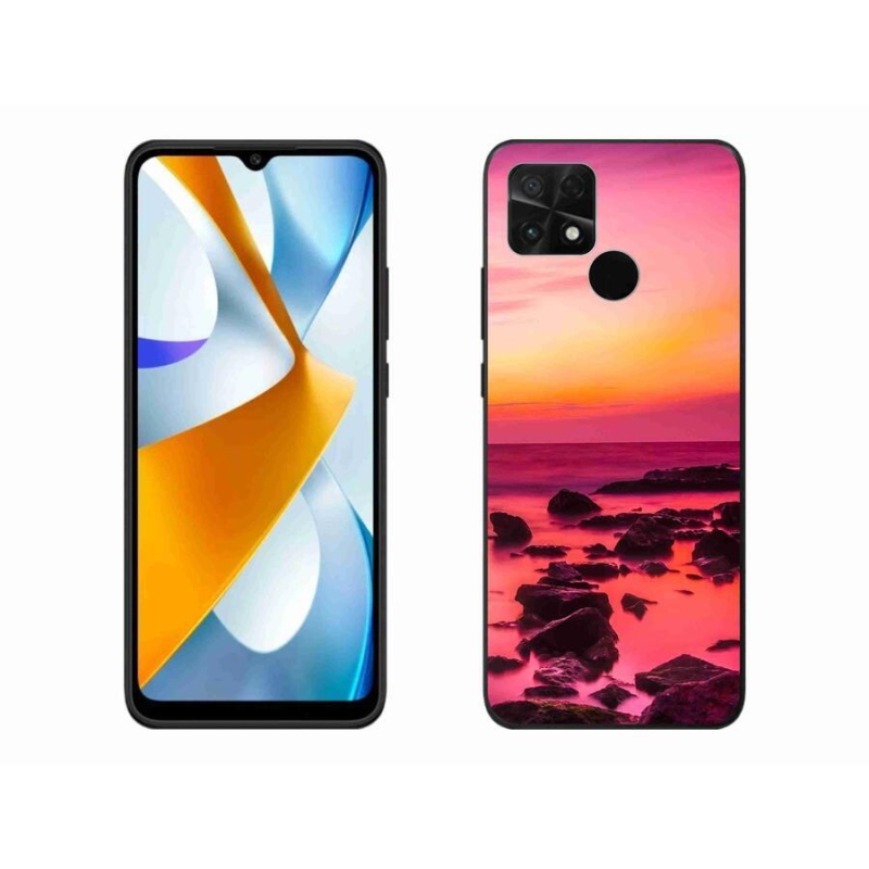 Gelový kryt mmCase na mobil Xiaomi Poco C40 - moře a záře
