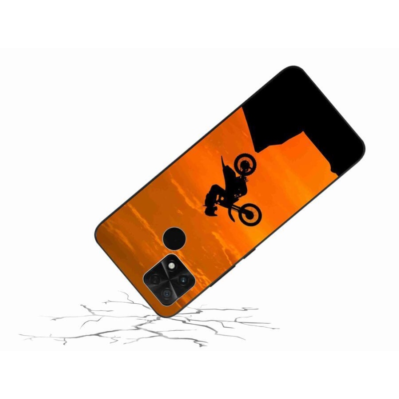 Gelový kryt mmCase na mobil Xiaomi Poco C40 - motocross