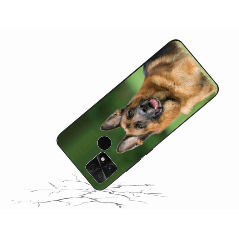 Gelový kryt mmCase na mobil Xiaomi Poco C40 - německý ovčák