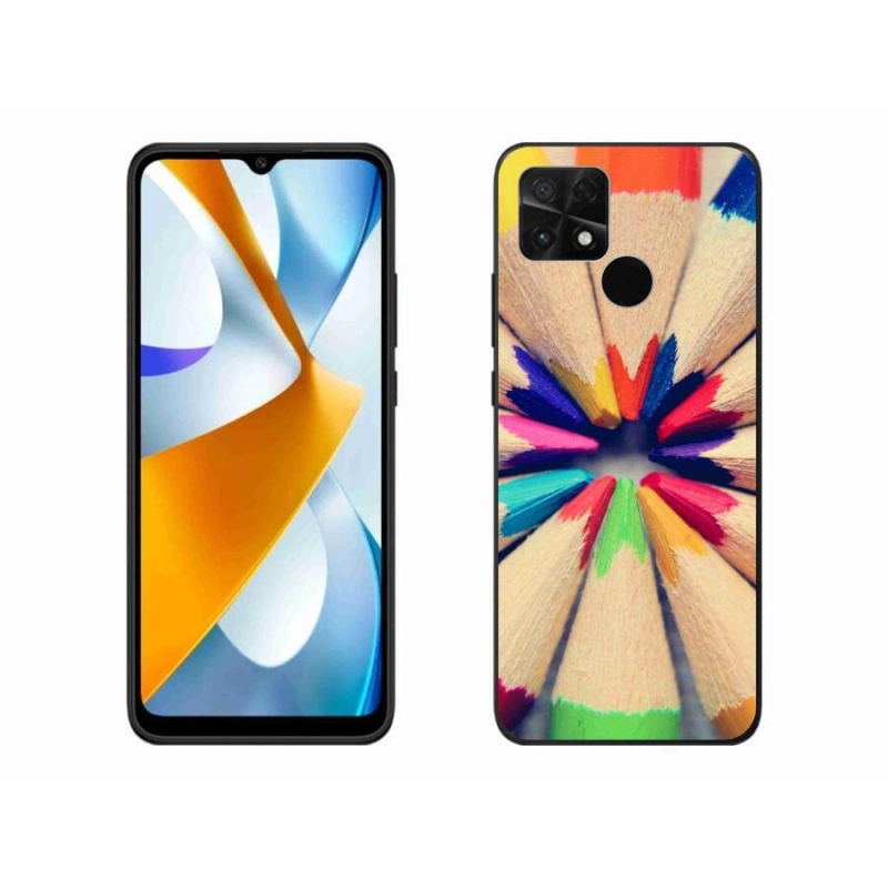 Gelový kryt mmCase na mobil Xiaomi Poco C40 - pastelky