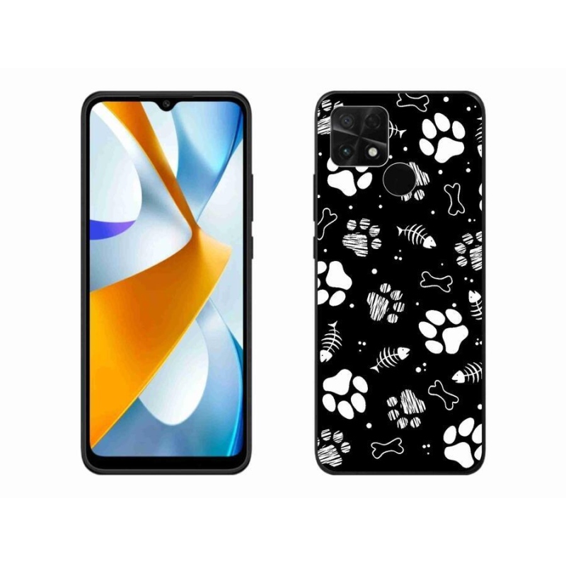Gelový kryt mmCase na mobil Xiaomi Poco C40 - psí tlapky