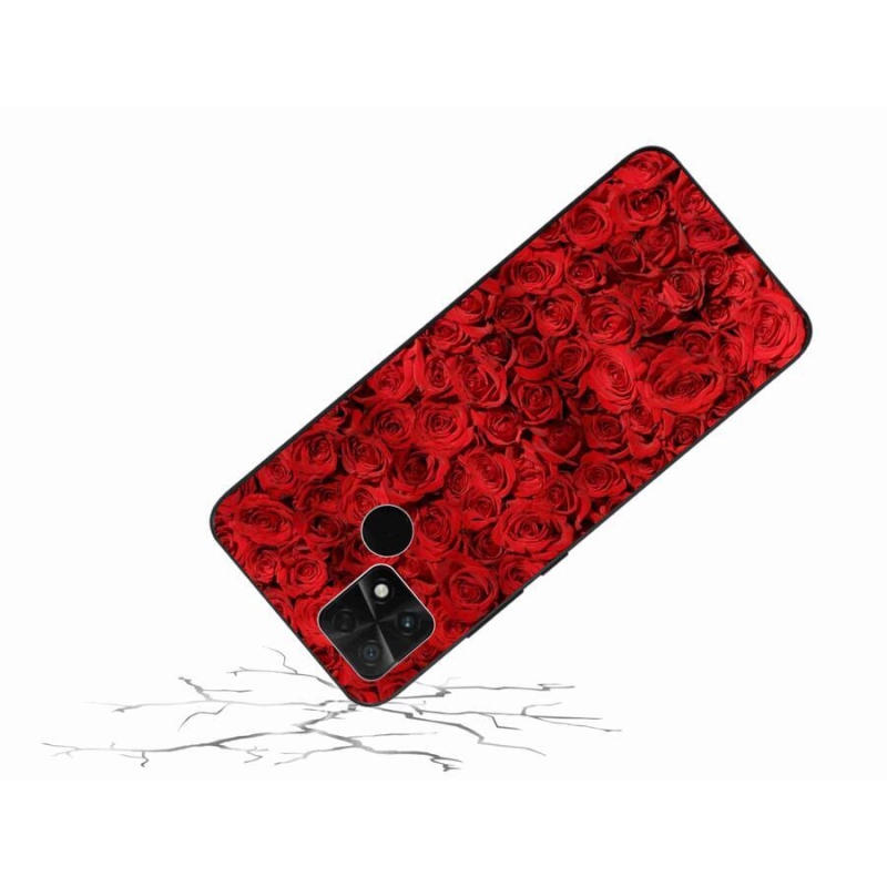 Gelový kryt mmCase na mobil Xiaomi Poco C40 - růže