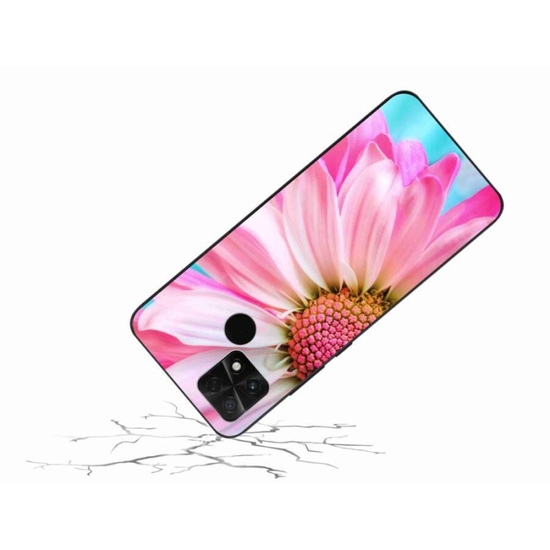 Gelový kryt mmCase na mobil Xiaomi Poco C40 - růžová květina