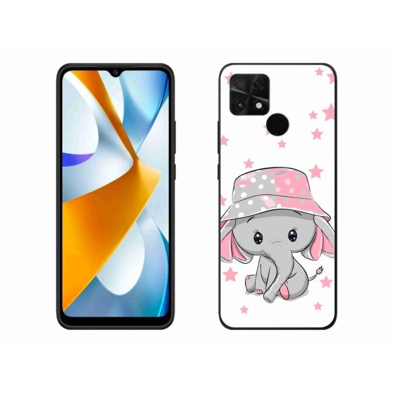 Gelový kryt mmCase na mobil Xiaomi Poco C40 - růžový slon