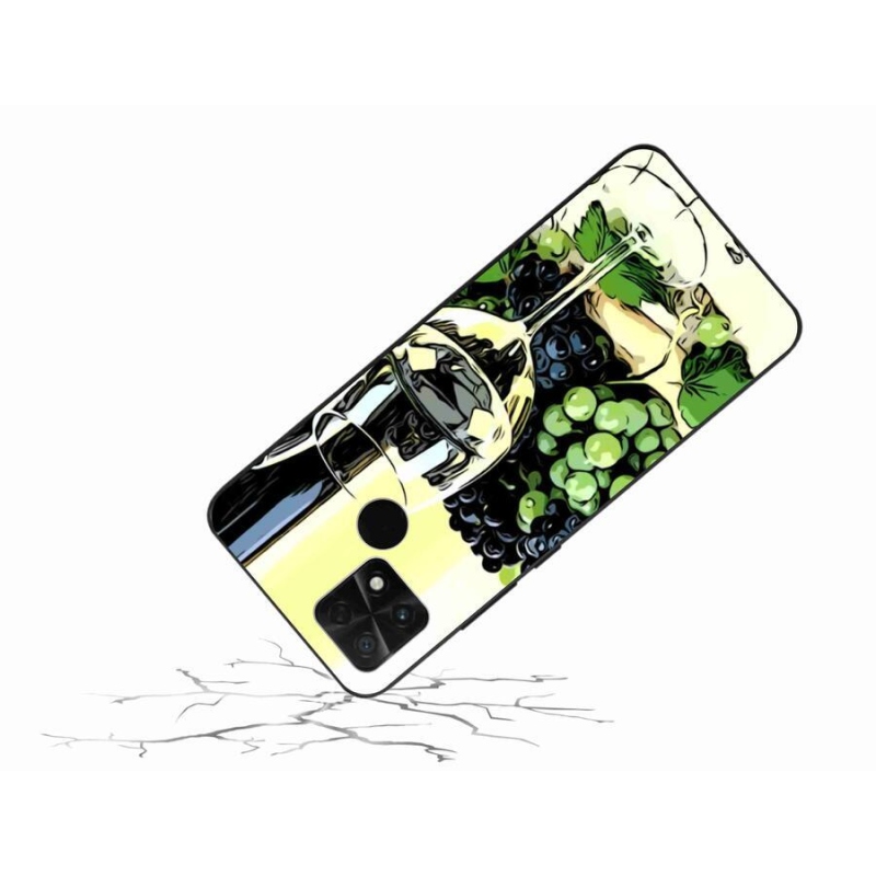 Gelový kryt mmCase na mobil Xiaomi Poco C40 - sklenka vína