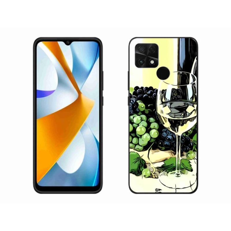 Gelový kryt mmCase na mobil Xiaomi Poco C40 - sklenka vína