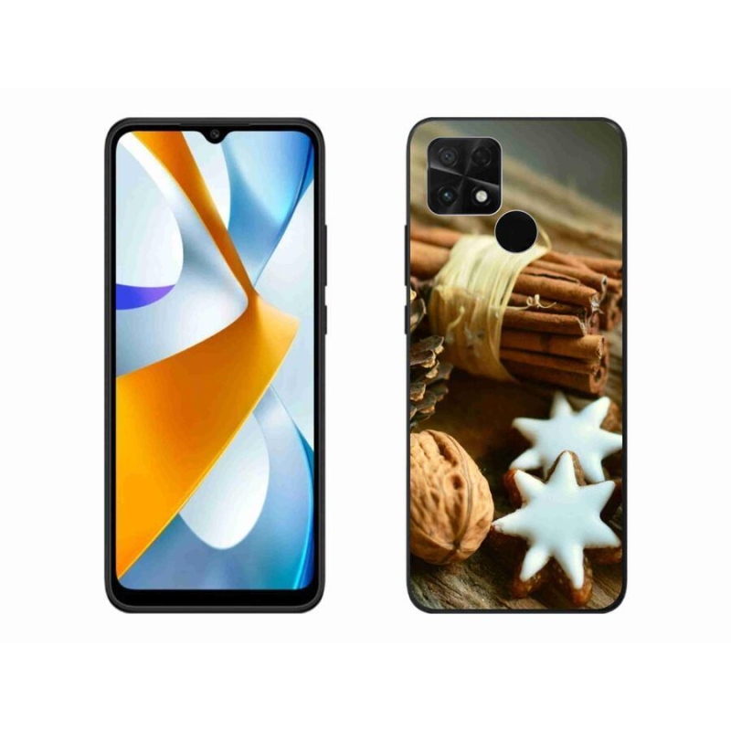 Gelový kryt mmCase na mobil Xiaomi Poco C40 - skořice a perníčky