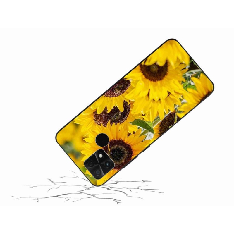 Gelový kryt mmCase na mobil Xiaomi Poco C40 - slunečnice