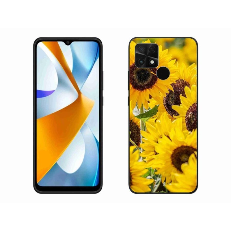 Gelový kryt mmCase na mobil Xiaomi Poco C40 - slunečnice