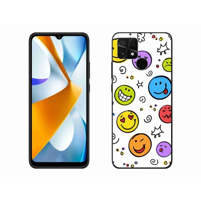 Gelový kryt mmCase na mobil Xiaomi Poco C40 - smajlíci