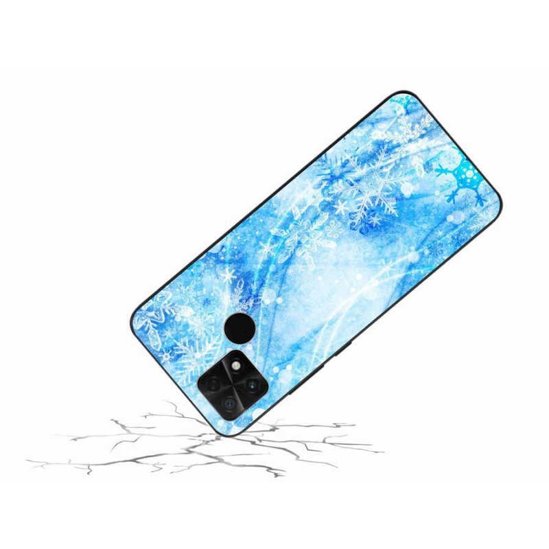 Gelový kryt mmCase na mobil Xiaomi Poco C40 - sněhové vločky