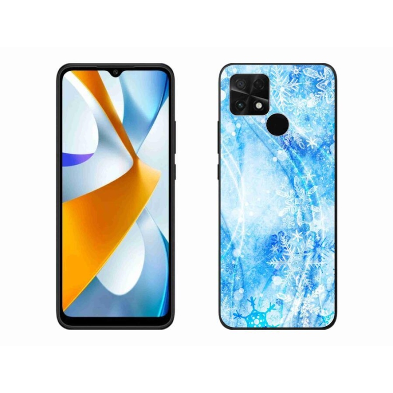 Gelový kryt mmCase na mobil Xiaomi Poco C40 - sněhové vločky