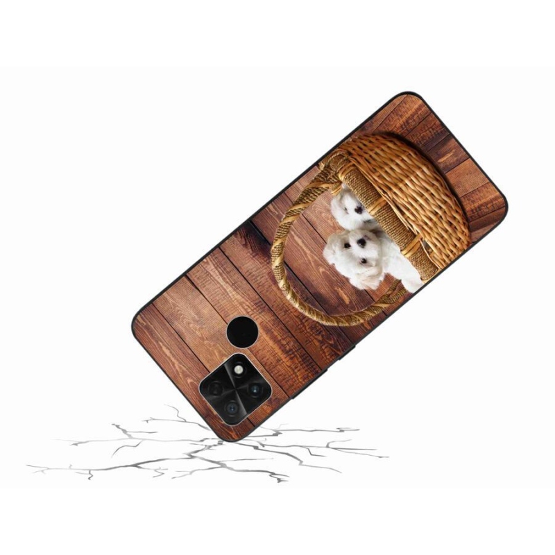Gelový kryt mmCase na mobil Xiaomi Poco C40 - štěňátka