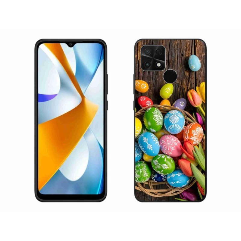 Gelový kryt mmCase na mobil Xiaomi Poco C40 - velikonoční vajíčka