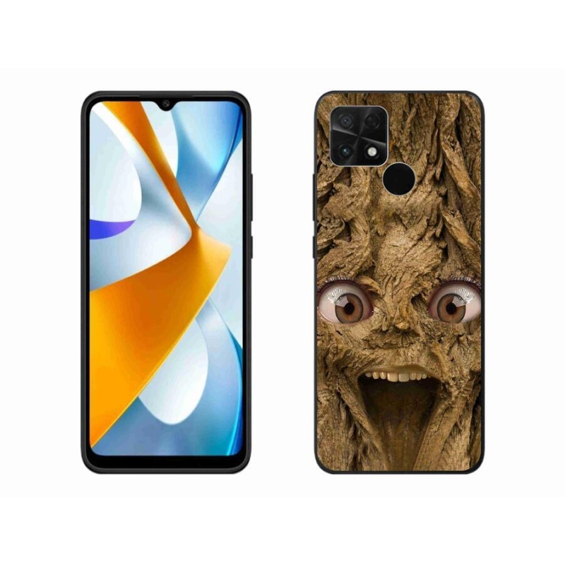 Gelový kryt mmCase na mobil Xiaomi Poco C40 - veselý strom s očima