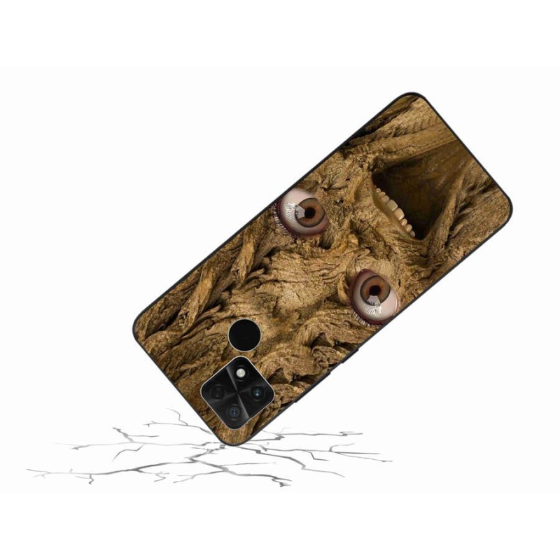 Gelový kryt mmCase na mobil Xiaomi Poco C40 - veselý strom s očima