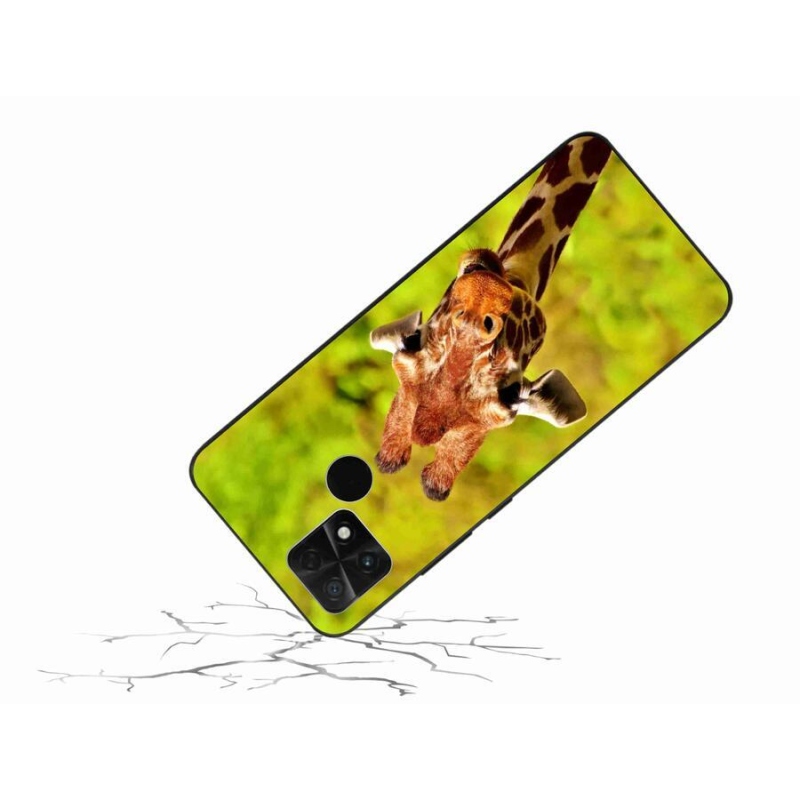 Gelový kryt mmCase na mobil Xiaomi Poco C40 - žirafa