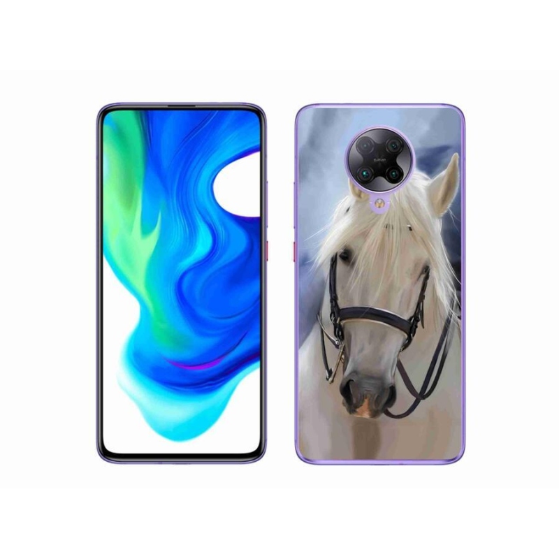Gelový kryt mmCase na mobil Xiaomi Poco F2 Pro - bílý kůň