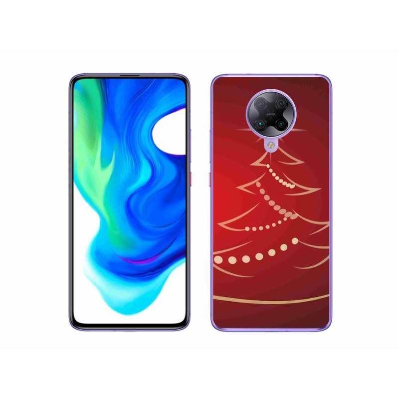 Gelový kryt mmCase na mobil Xiaomi Poco F2 Pro - kreslený vánoční stromek