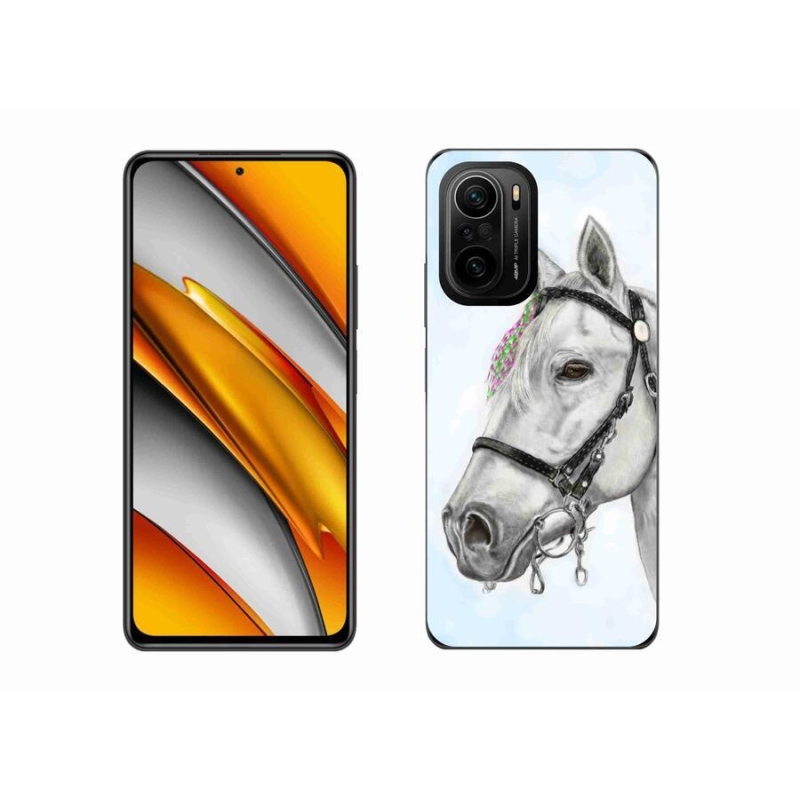 Gelový kryt mmCase na mobil Xiaomi Poco F3 - bílý kůň 1