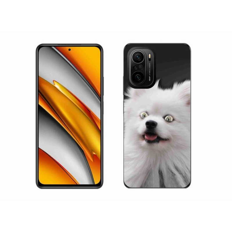 Gelový kryt mmCase na mobil Xiaomi Poco F3 - bílý špic