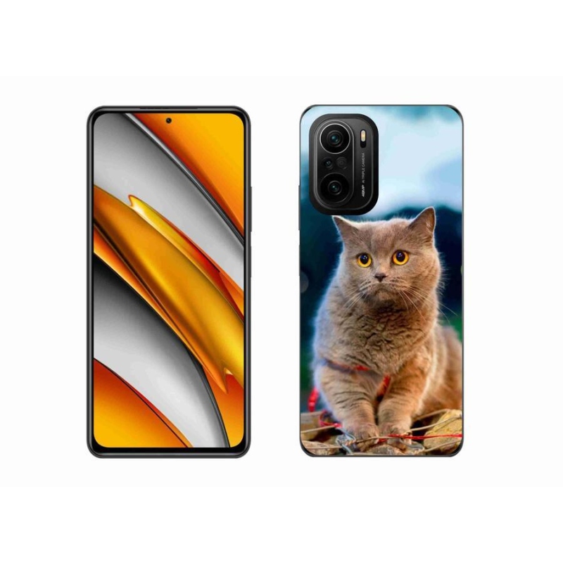 Gelový kryt mmCase na mobil Xiaomi Poco F3 - britská modrá 2
