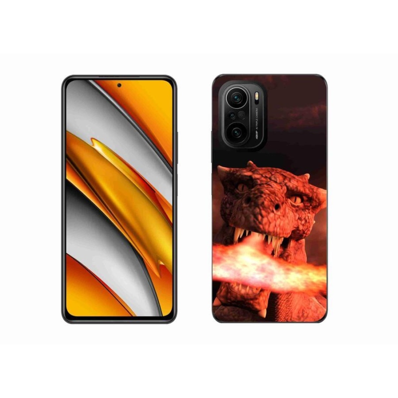 Gelový kryt mmCase na mobil Xiaomi Poco F3 - drak