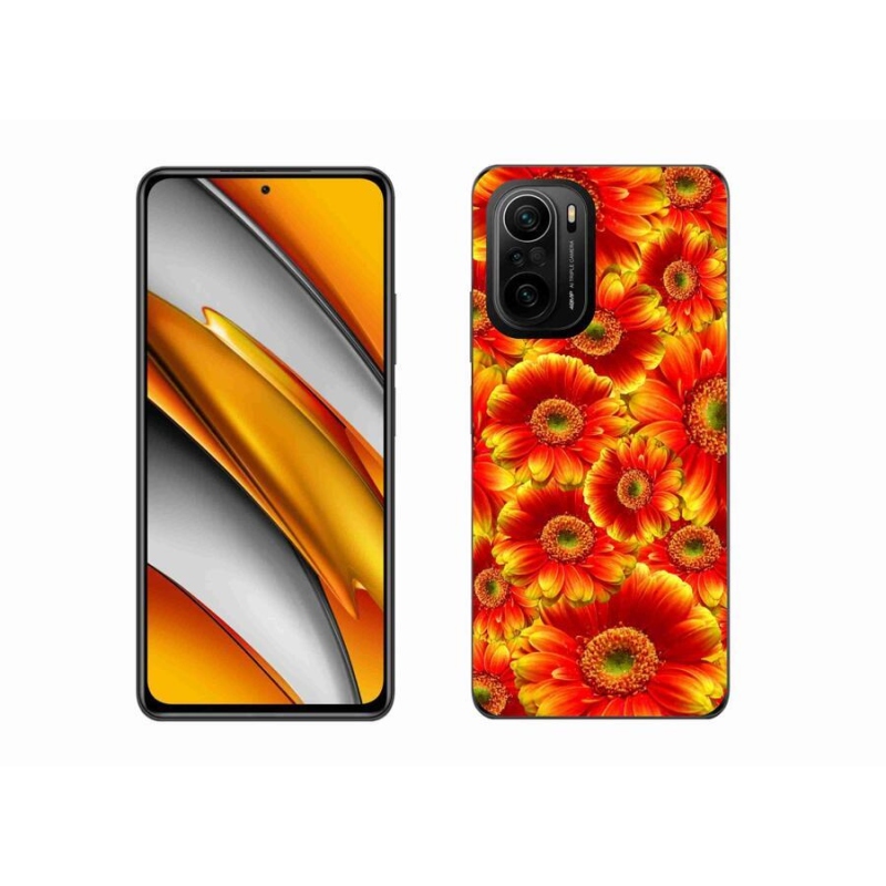 Gelový kryt mmCase na mobil Xiaomi Poco F3 - gerbera 1