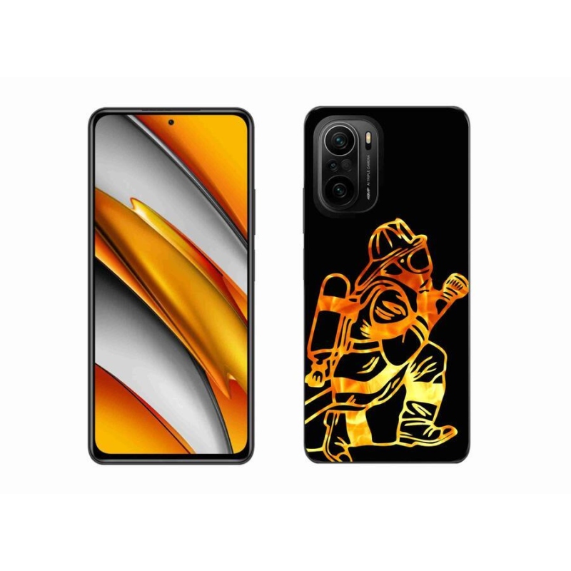 Gelový kryt mmCase na mobil Xiaomi Poco F3 - hasič 1
