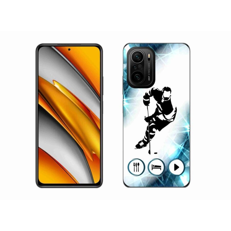 Gelový kryt mmCase na mobil Xiaomi Poco F3 - hokej 1