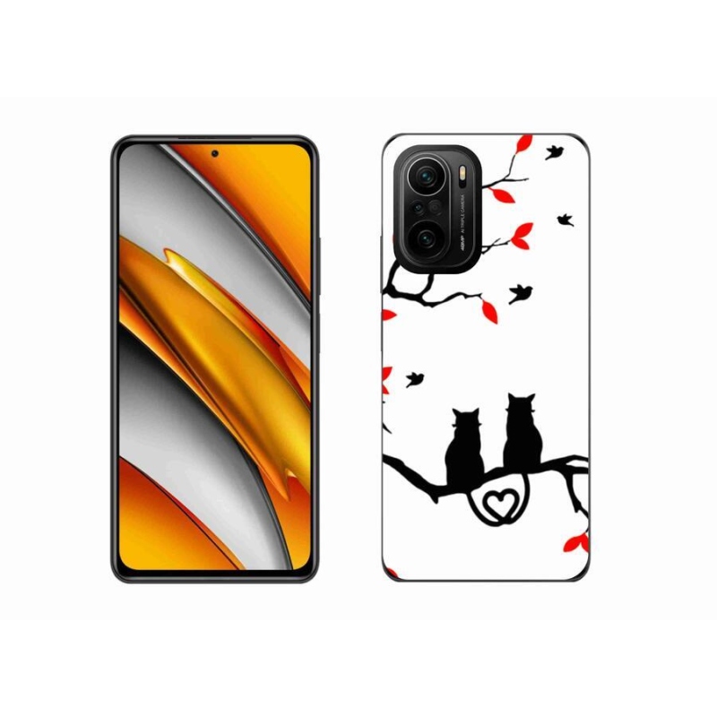 Gelový kryt mmCase na mobil Xiaomi Poco F3 - kočičí láska