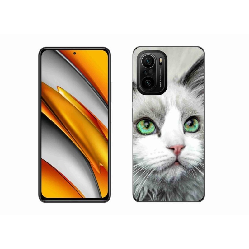 Gelový kryt mmCase na mobil Xiaomi Poco F3 - kočičí pohled