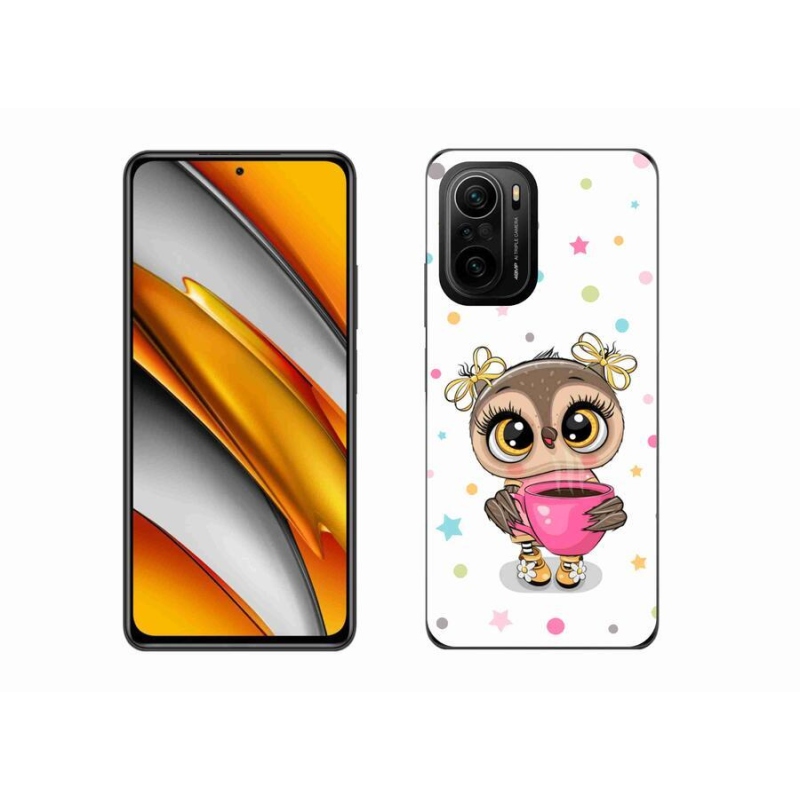 Gelový kryt mmCase na mobil Xiaomi Poco F3 - kreslená sovička