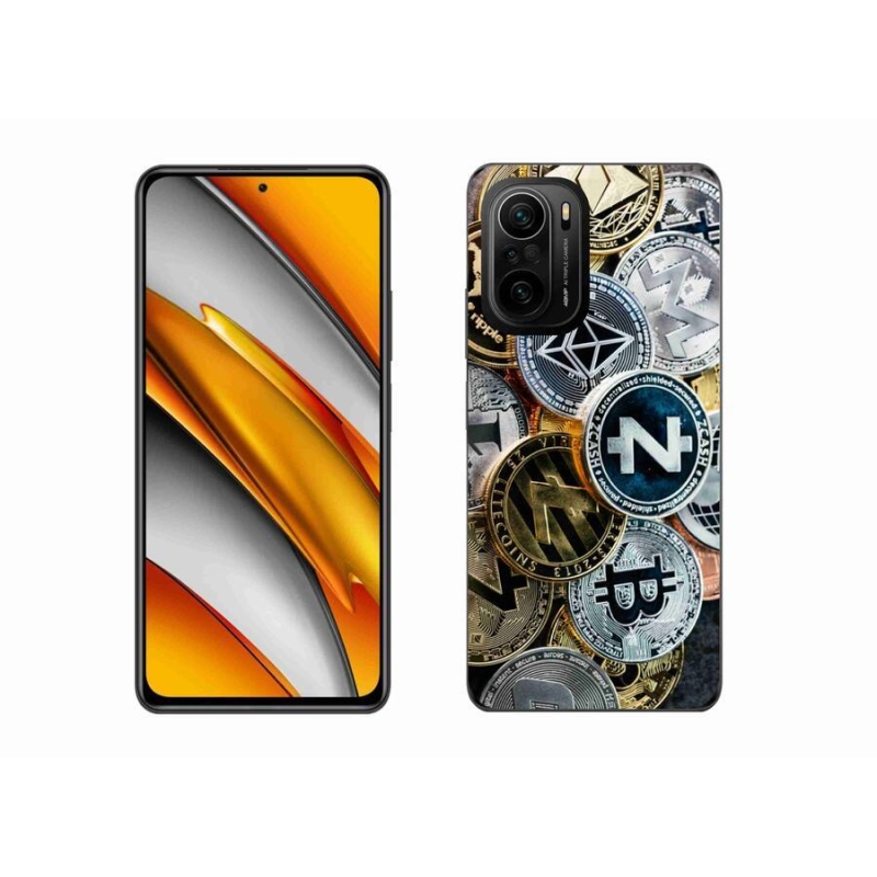 Gelový kryt mmCase na mobil Xiaomi Poco F3 - kryptoměny