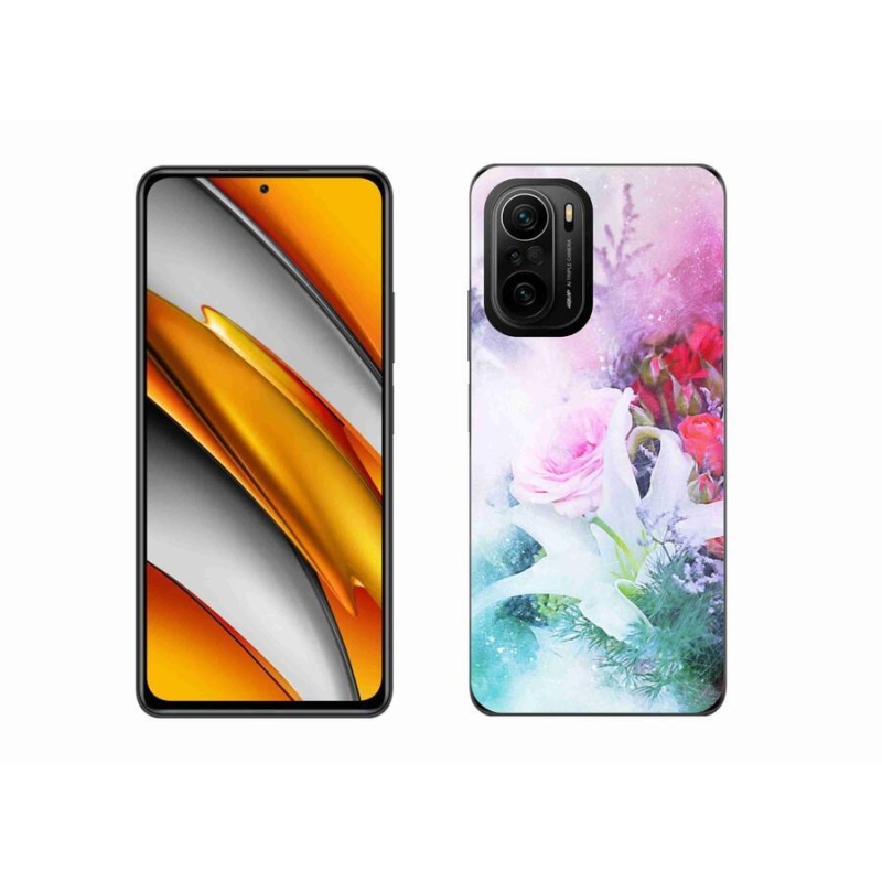 Gelový kryt mmCase na mobil Xiaomi Poco F3 - květiny 4