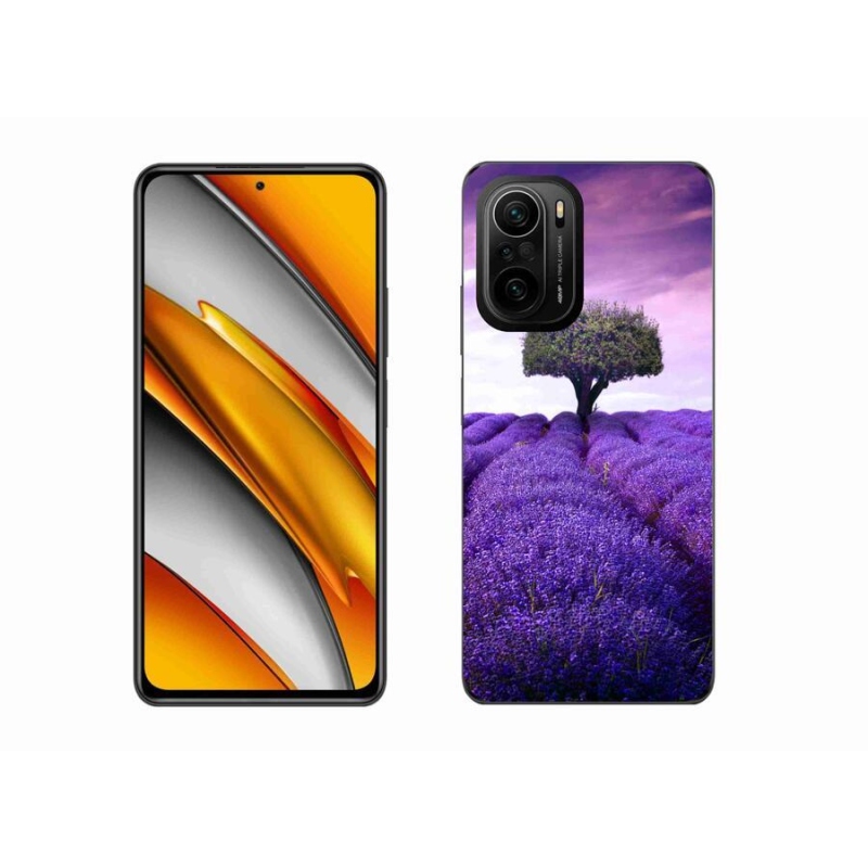 Gelový kryt mmCase na mobil Xiaomi Poco F3 - levandulová louka
