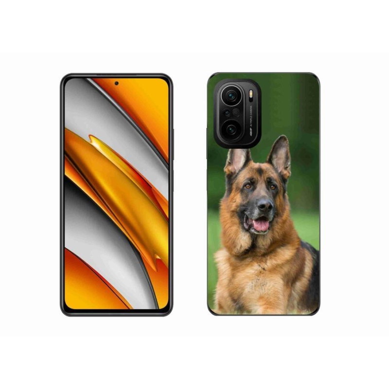 Gelový kryt mmCase na mobil Xiaomi Poco F3 - německý ovčák