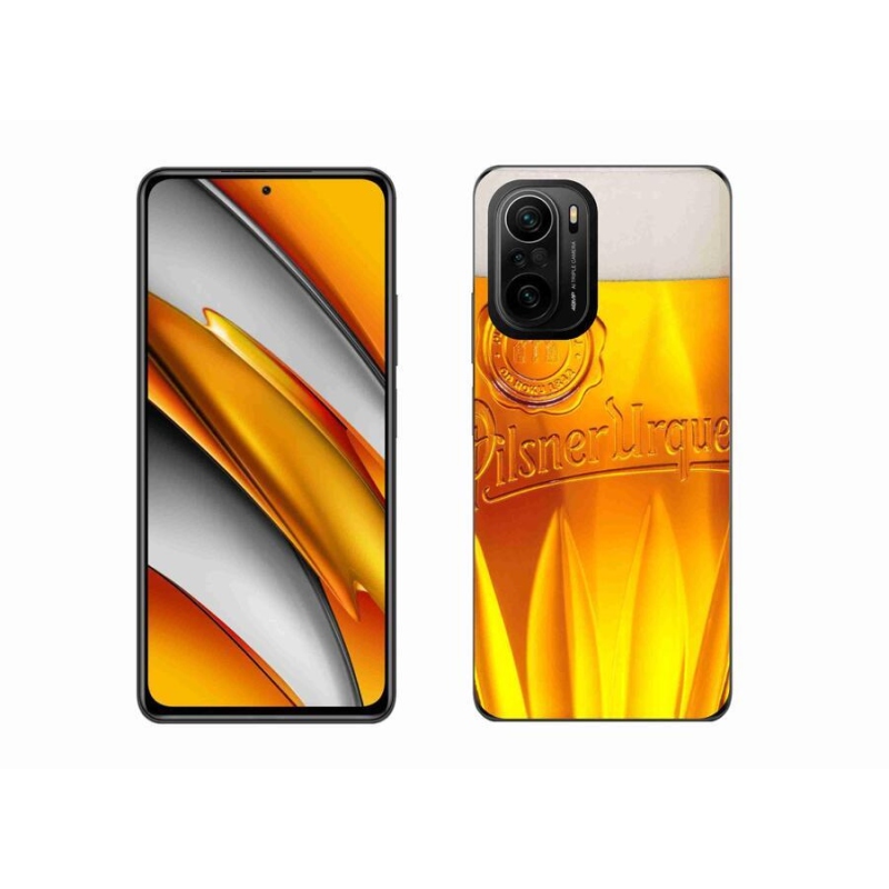 Gelový kryt mmCase na mobil Xiaomi Poco F3 - pivo