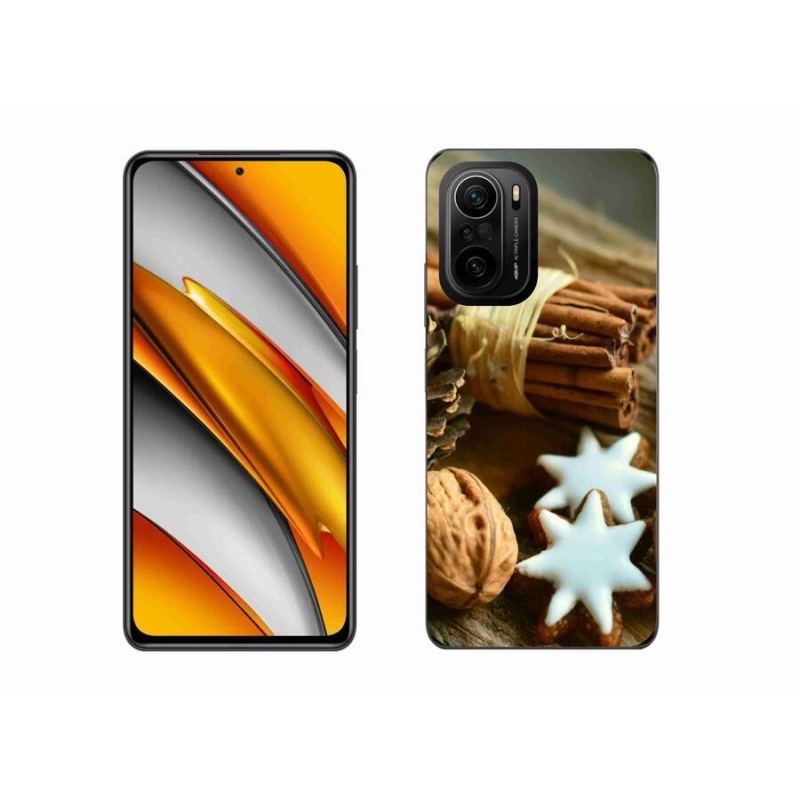 Gelový kryt mmCase na mobil Xiaomi Poco F3 - skořice a perníčky