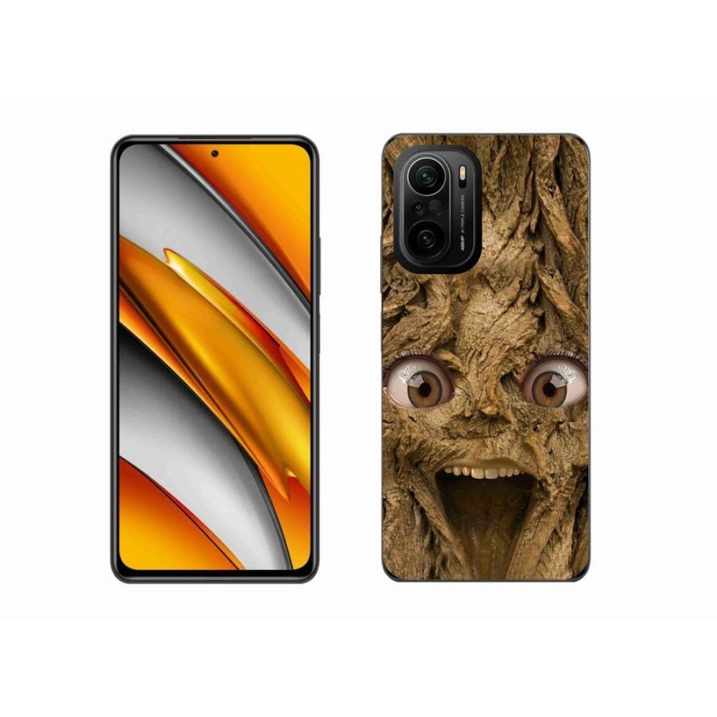 Gelový kryt mmCase na mobil Xiaomi Poco F3 - veselý strom s očima