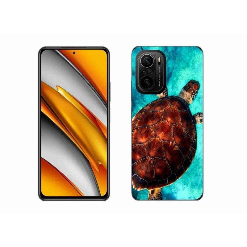 Gelový kryt mmCase na mobil Xiaomi Poco F3 - želva