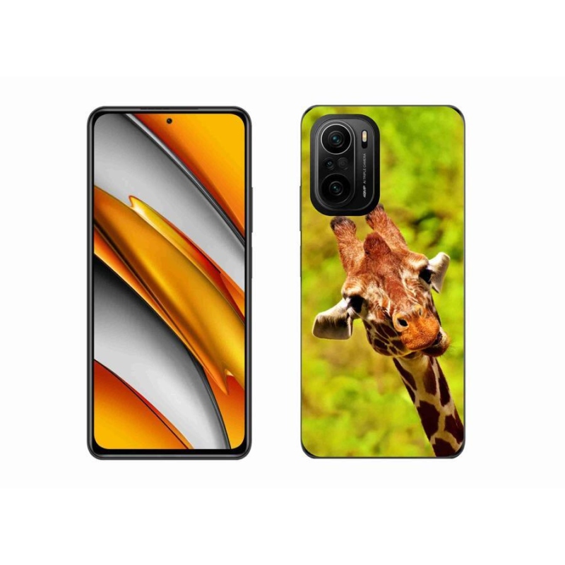 Gelový kryt mmCase na mobil Xiaomi Poco F3 - žirafa