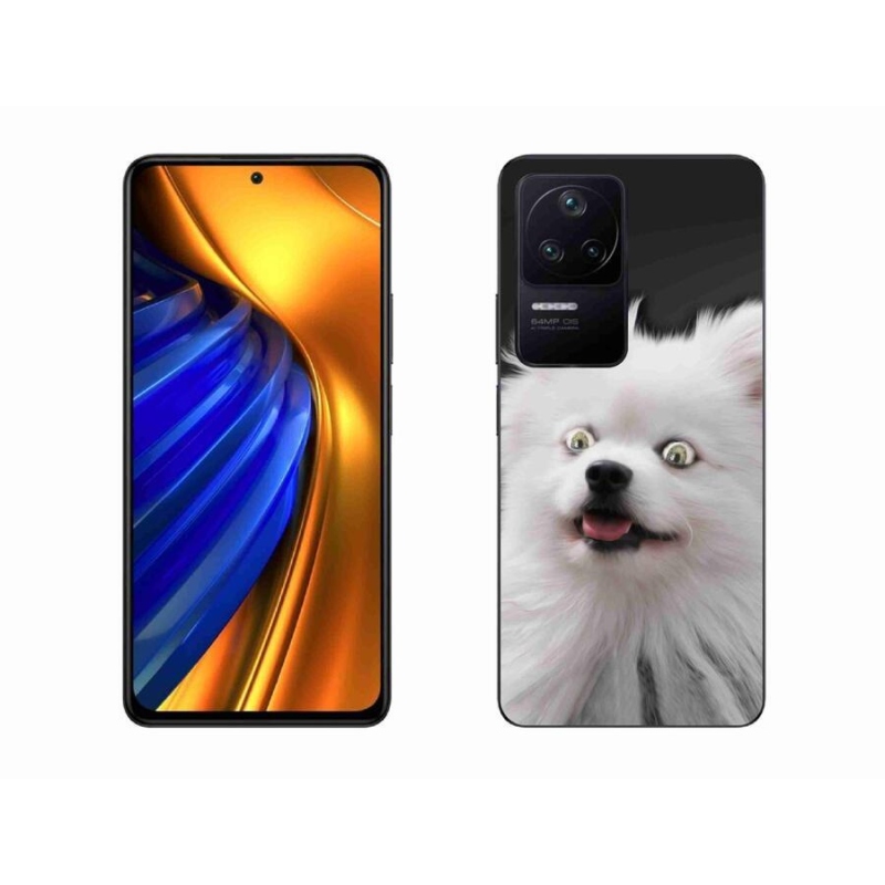 Gelový kryt mmCase na mobil Xiaomi Poco F4 - bílý špic