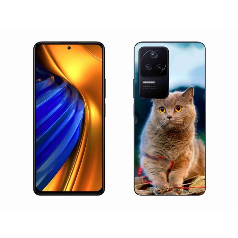 Gelový kryt mmCase na mobil Xiaomi Poco F4 - britská modrá 2