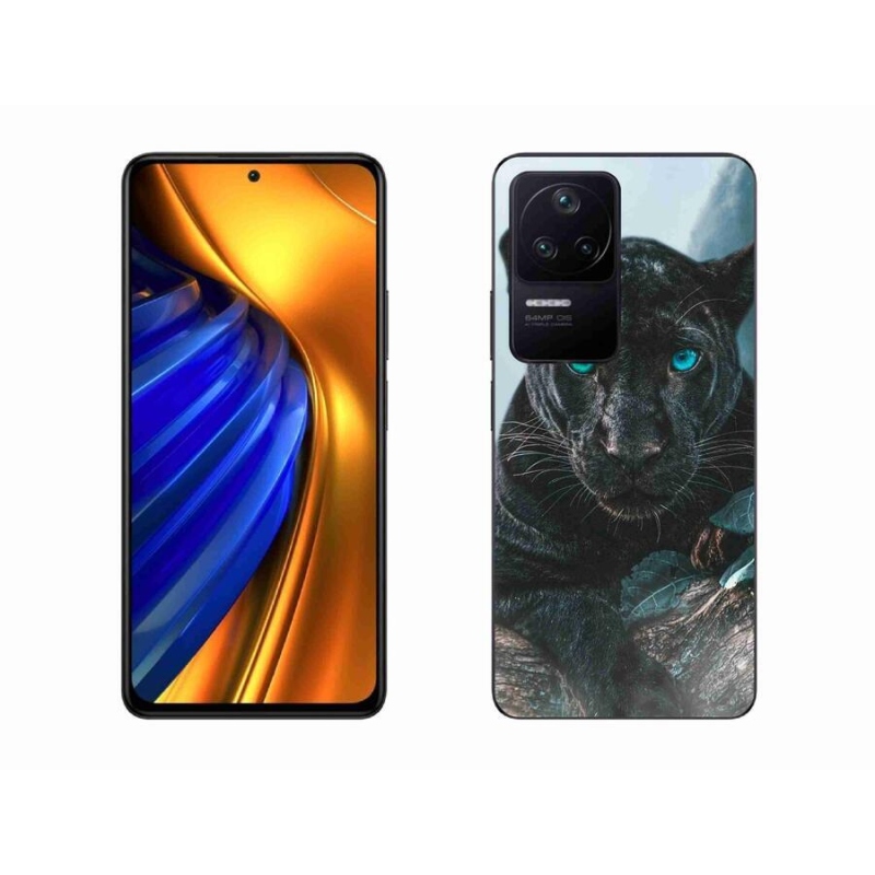 Gelový kryt mmCase na mobil Xiaomi Poco F4 - černý panter