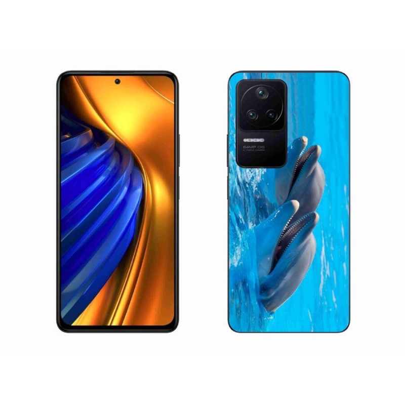 Gelový kryt mmCase na mobil Xiaomi Poco F4 - delfíni