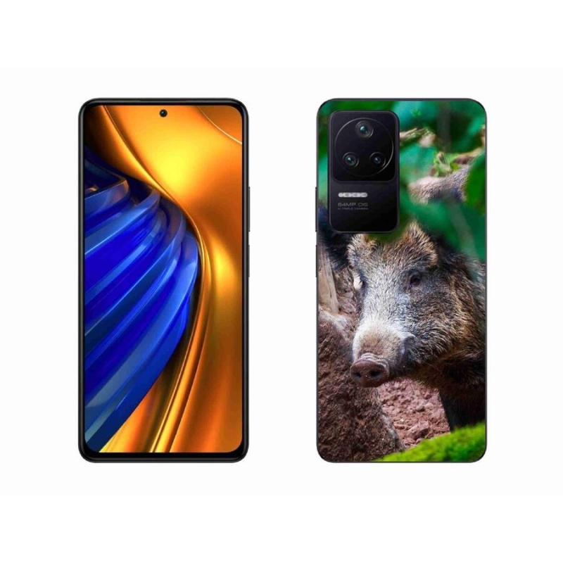 Gelový kryt mmCase na mobil Xiaomi Poco F4 - divoké prase