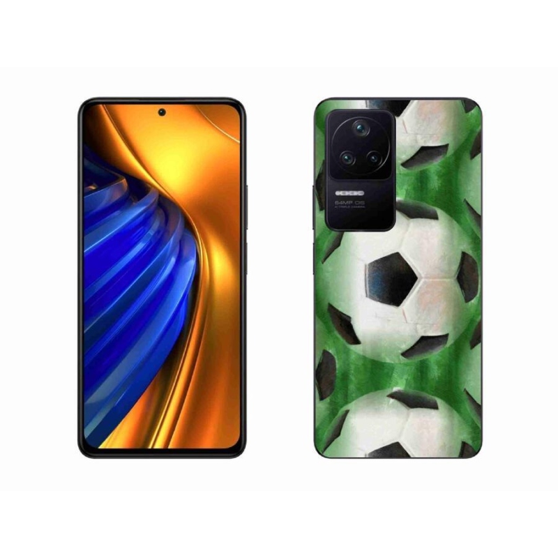 Gelový kryt mmCase na mobil Xiaomi Poco F4 - fotbalový míč