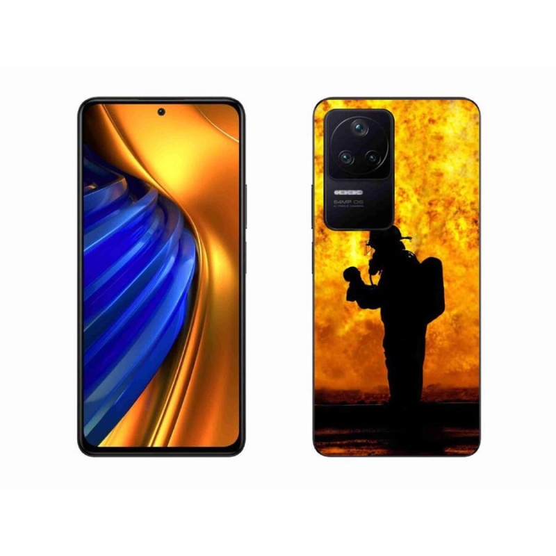 Gelový kryt mmCase na mobil Xiaomi Poco F4 - hasič